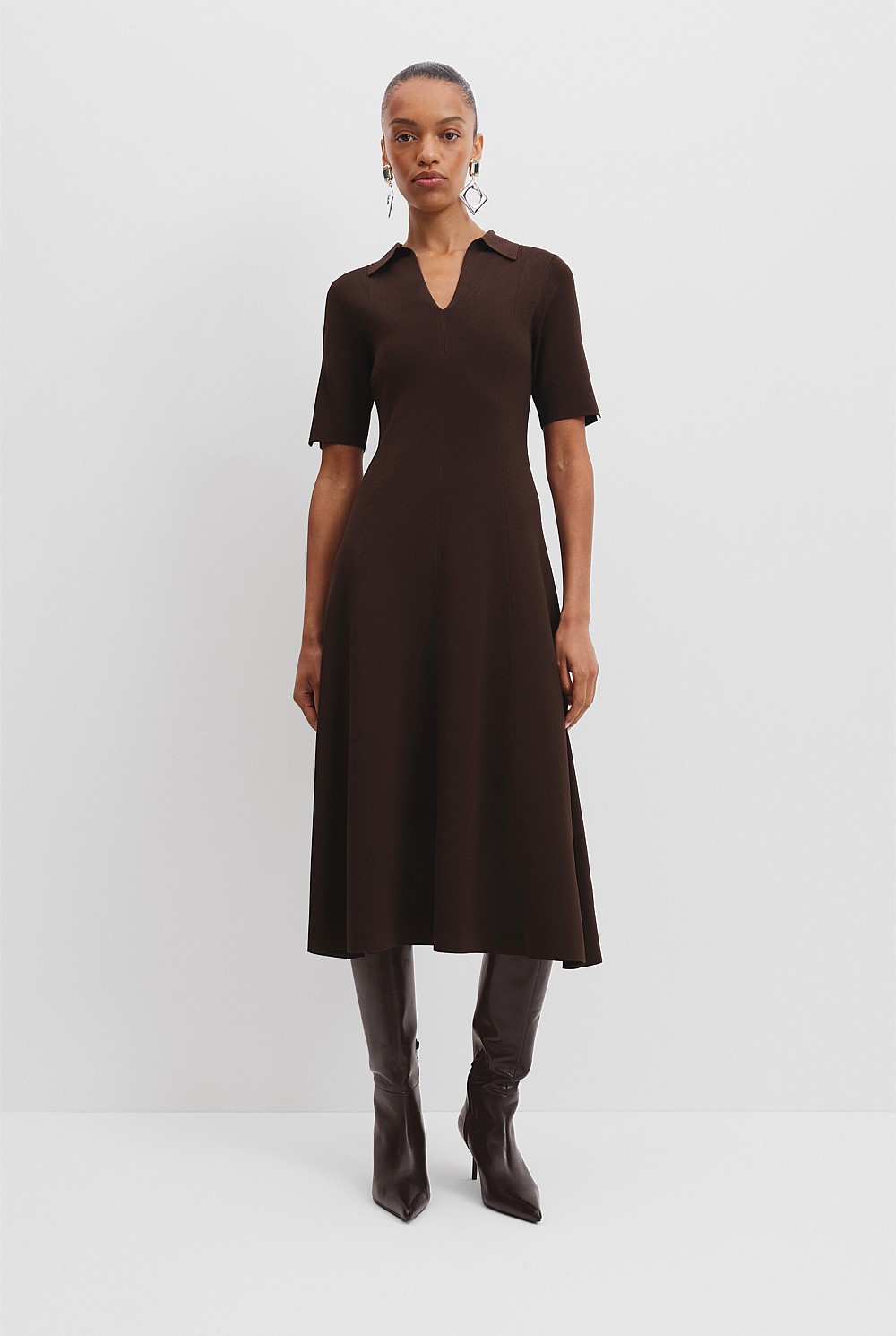 buy knit dress Evamari Knit Dress White White / S