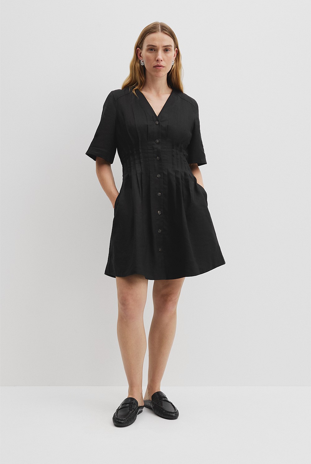slim fit dress slacks Glamorous Fit and Flare Short Dress with Sweetheart Top main image 1