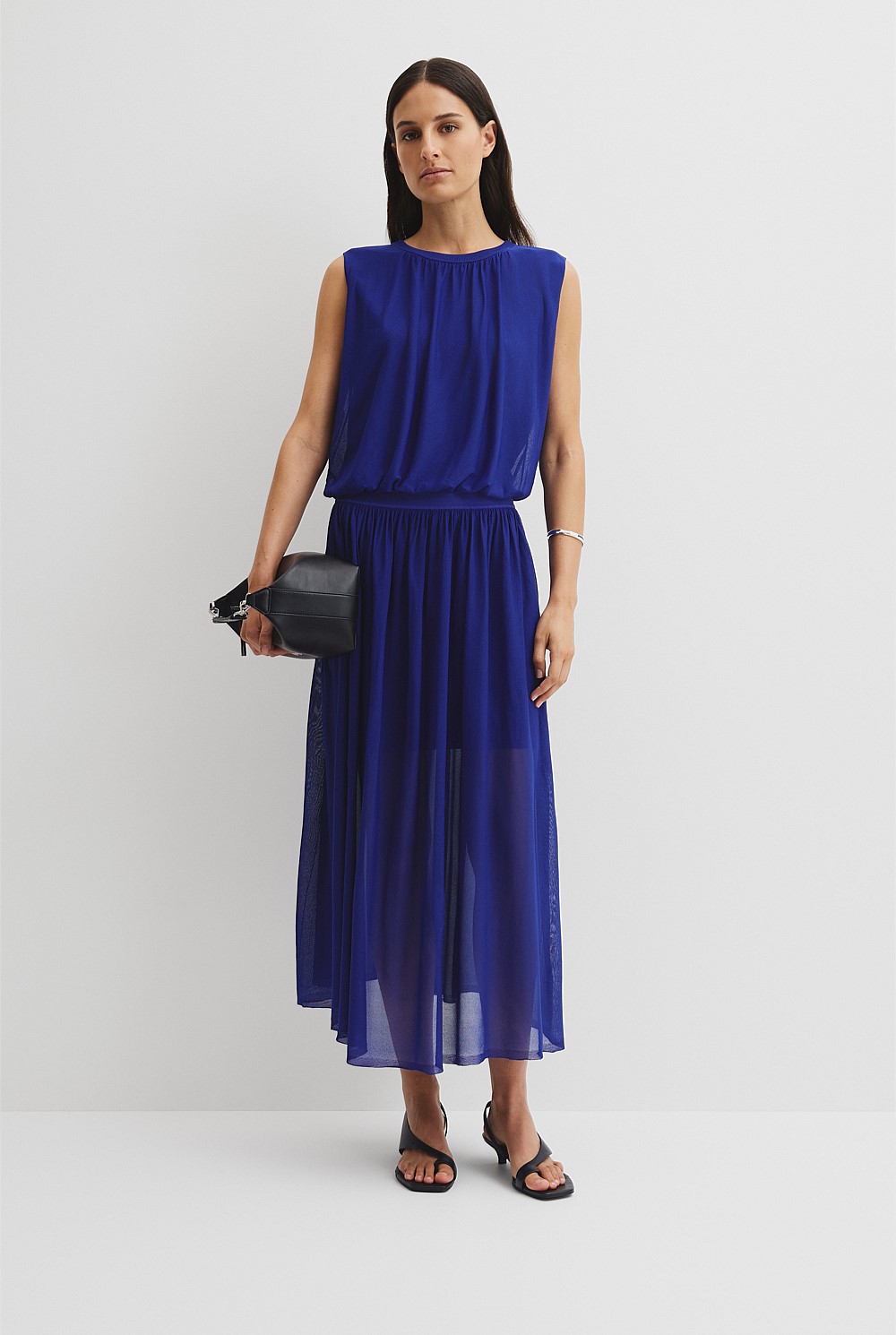 トップス OT Ultra Blue Gauze Knit Top - Event | Country Road