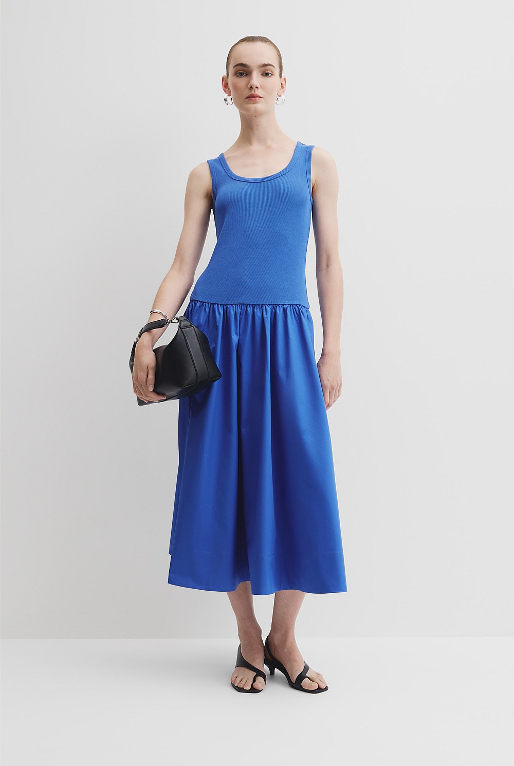 Riviera Blue Spliced Tank Dress - Holiday | Country Road