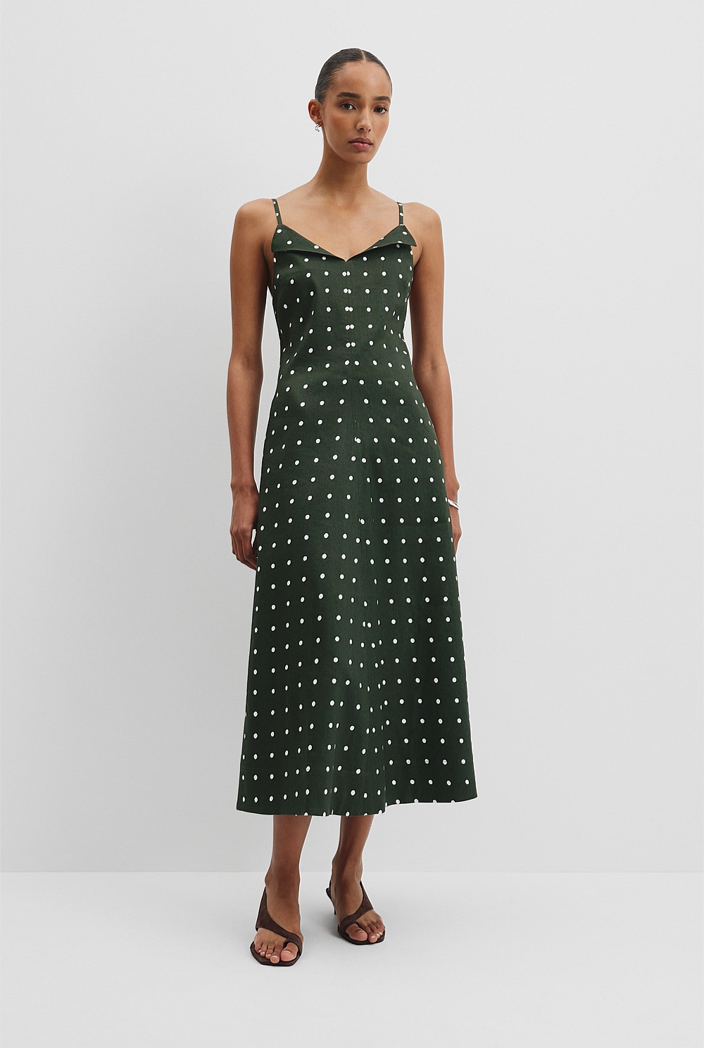 Slip Dress Country Road Silk Dress Silhouette Cowl Slip