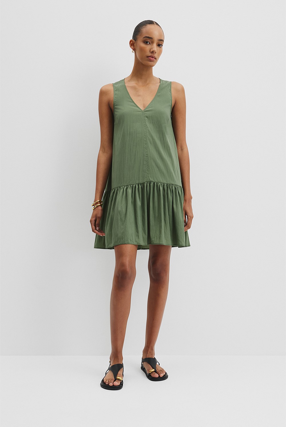 zimmermann golden buttoned mini dress MEMENTO BUTTONED MINI DRESS – Suit Negozi Row