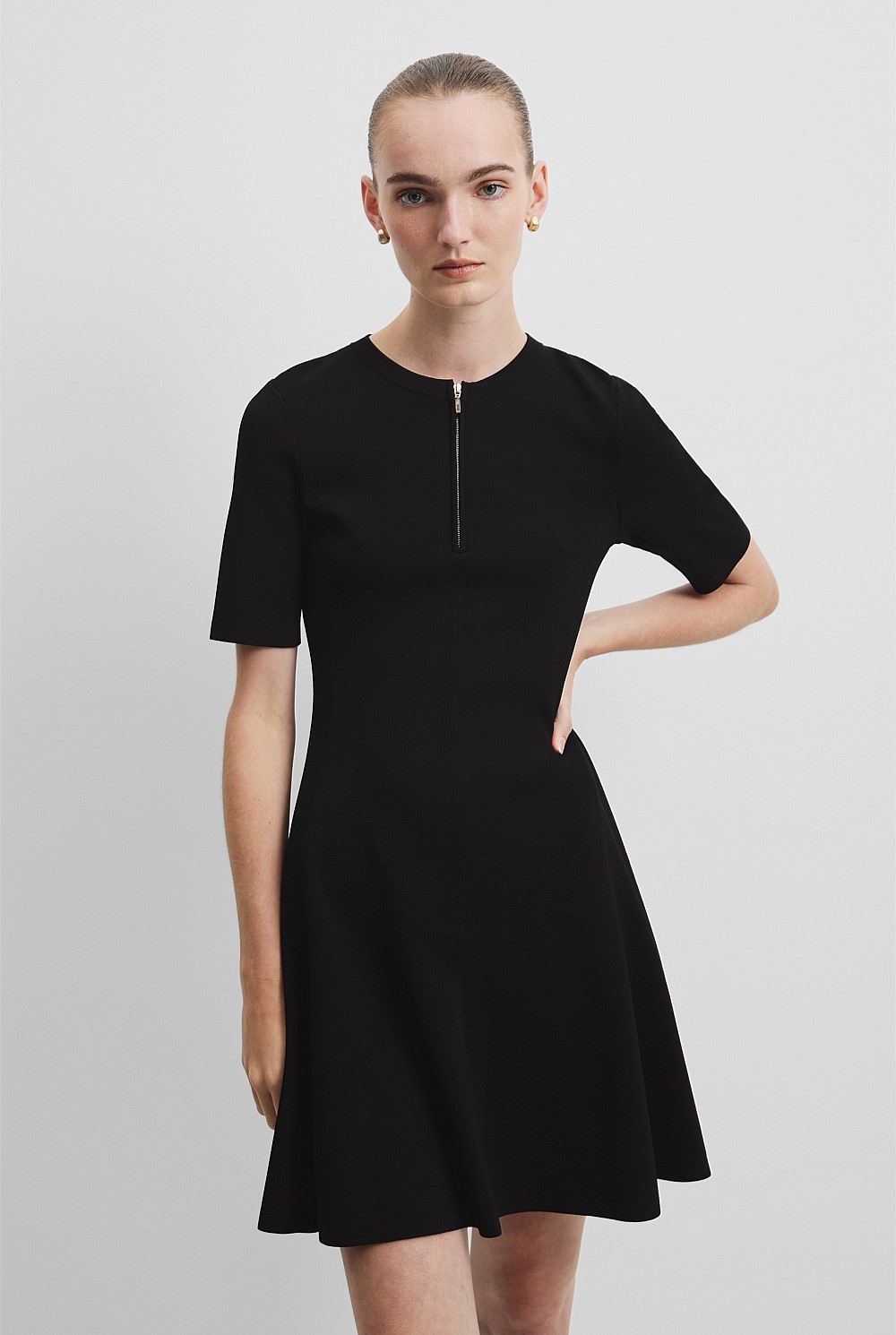 knit dress backless Backless Maxi Knit Dress – SNIDEL