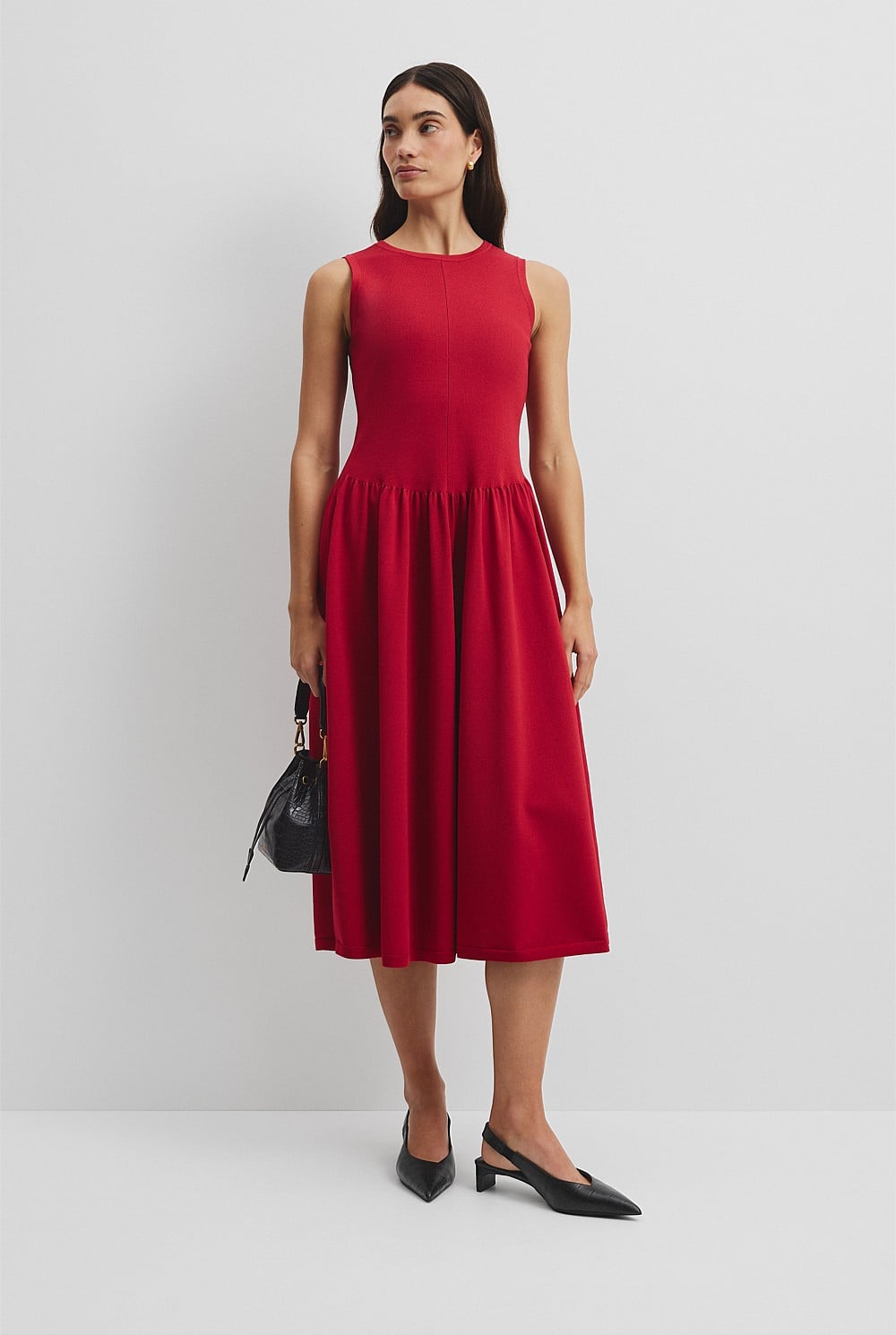cotton knit lounge dresses Short Sleeve Knit Dress with Keyhole Neck for Women 1X