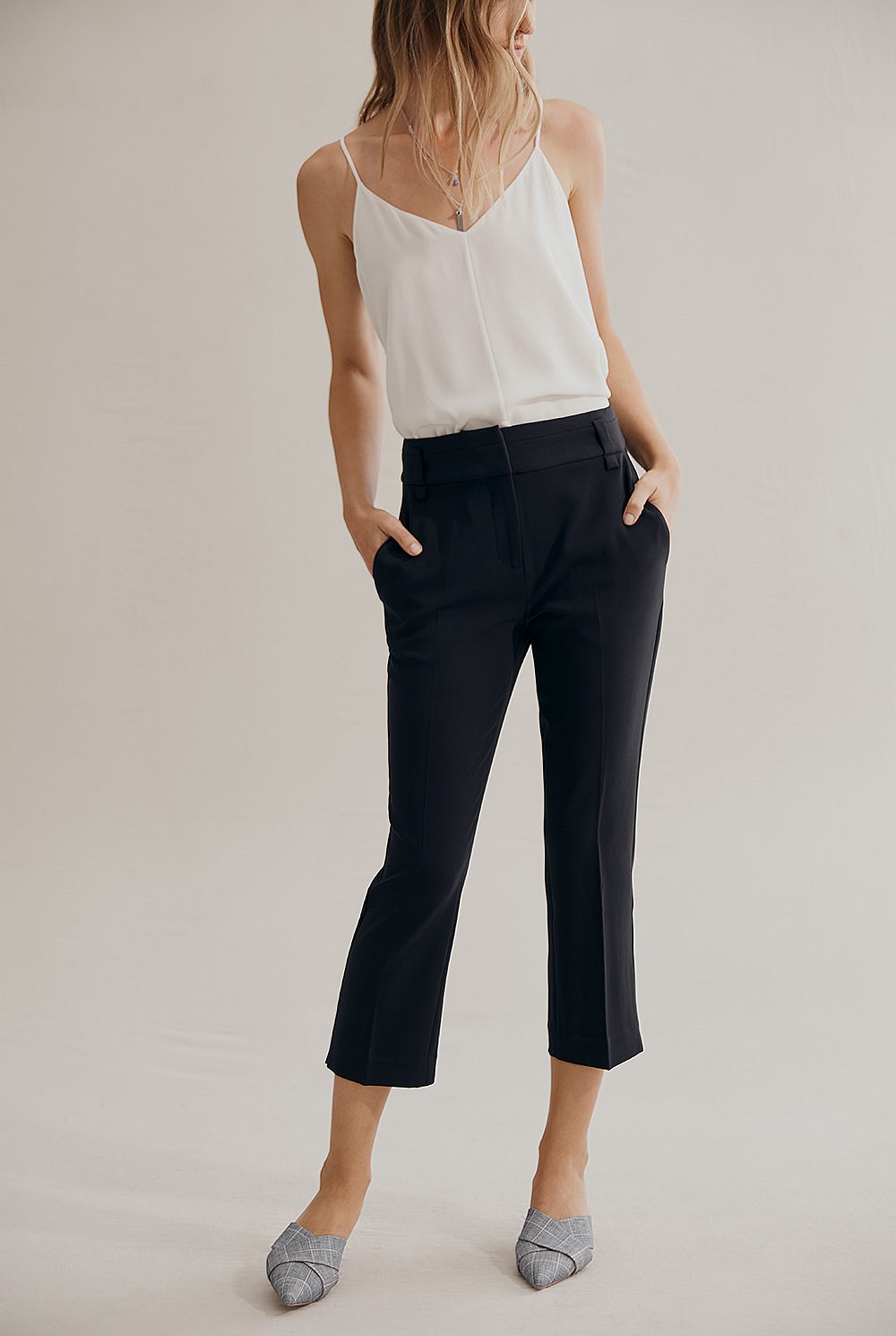Ink Cropped Cigarette Pant - Pants