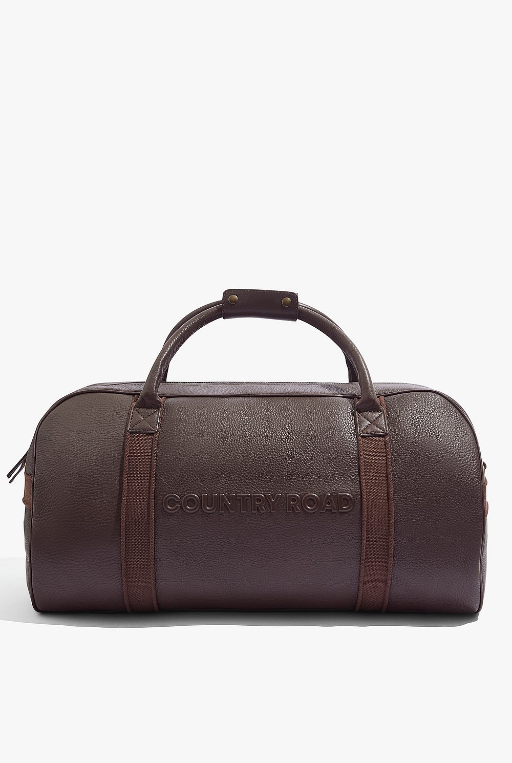 Chocolate Leather Logo Tote - Bags | Country Road