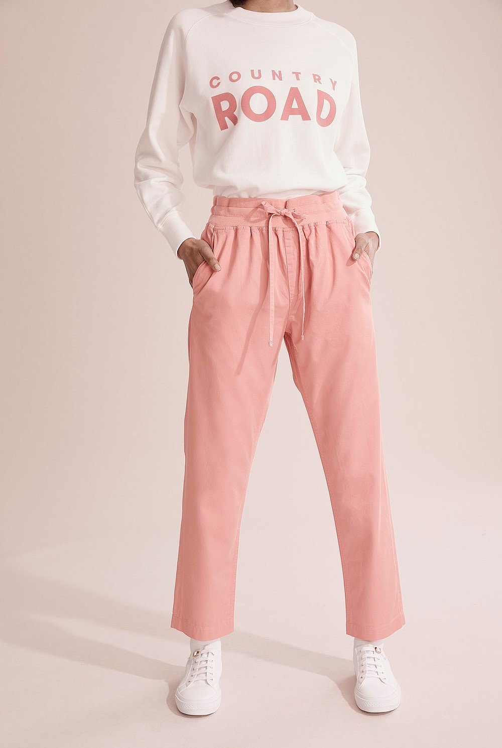Salmon Pink Casual Bamboo Pant - Pants | Country Road