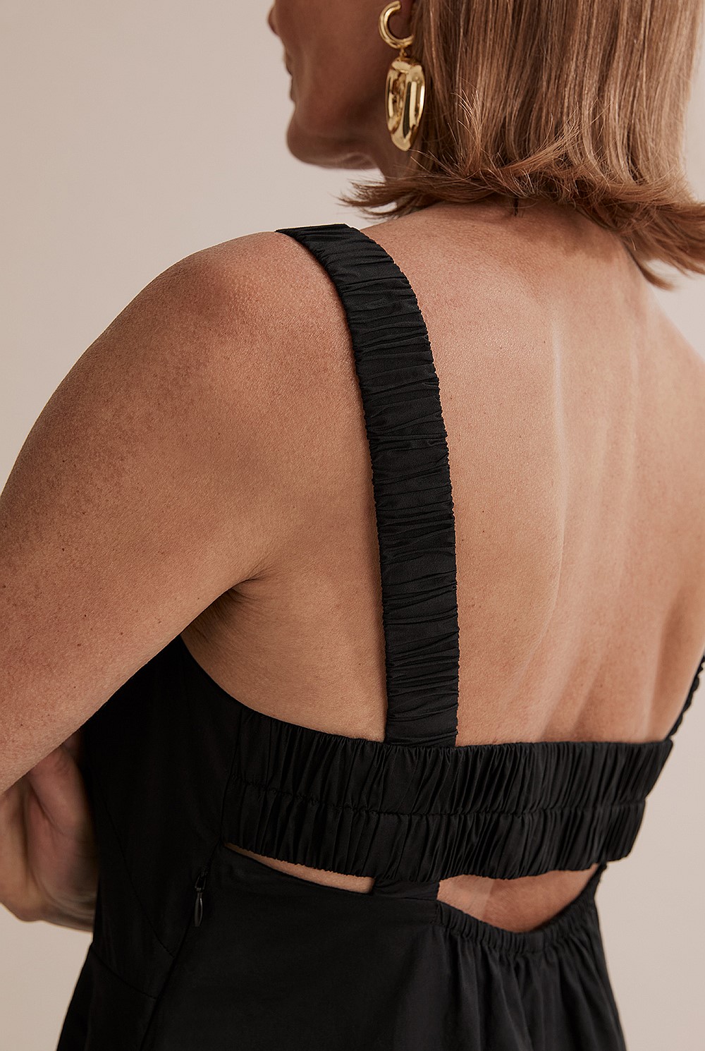 Black Elastic Detail Maxi Dress - Dresses | Country Road