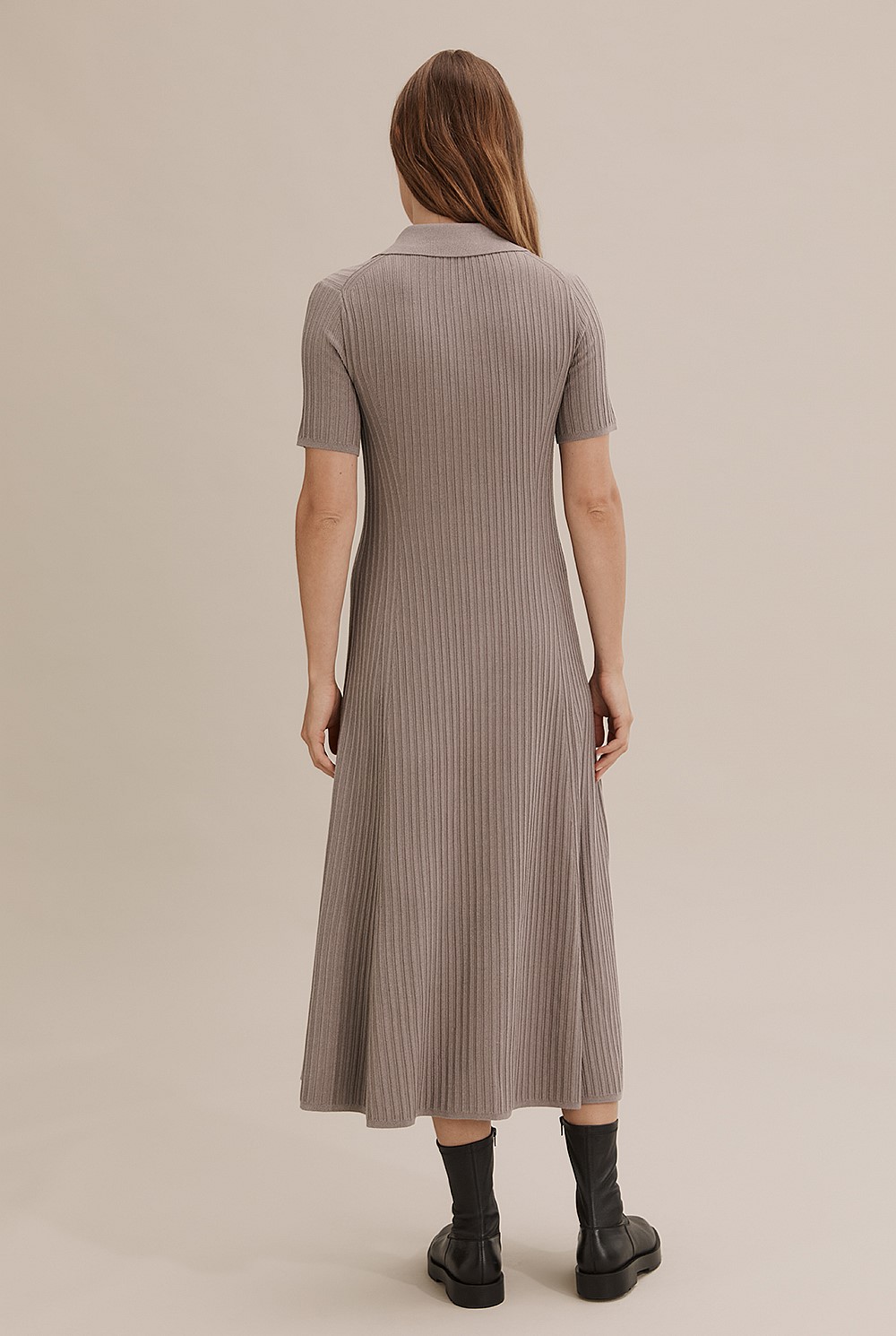 midi knit dress long sleeve Dakota Long Sleeve Powder Blue Midi Sweater Dress L
