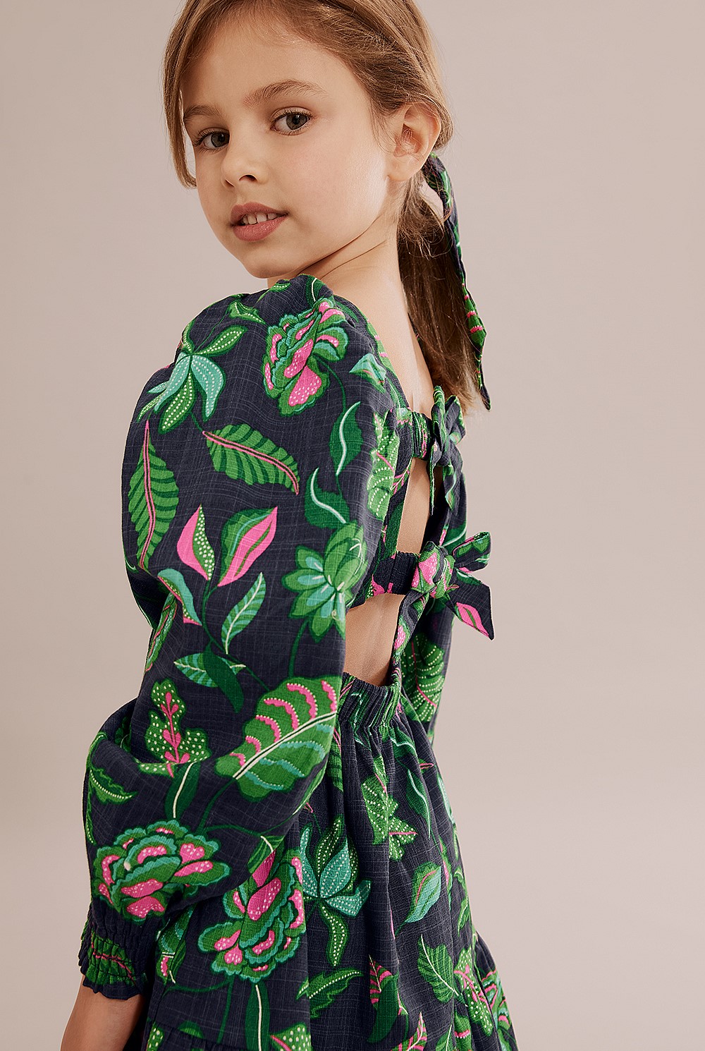 Navy Multi Floral Dress - Dresses | Country Road