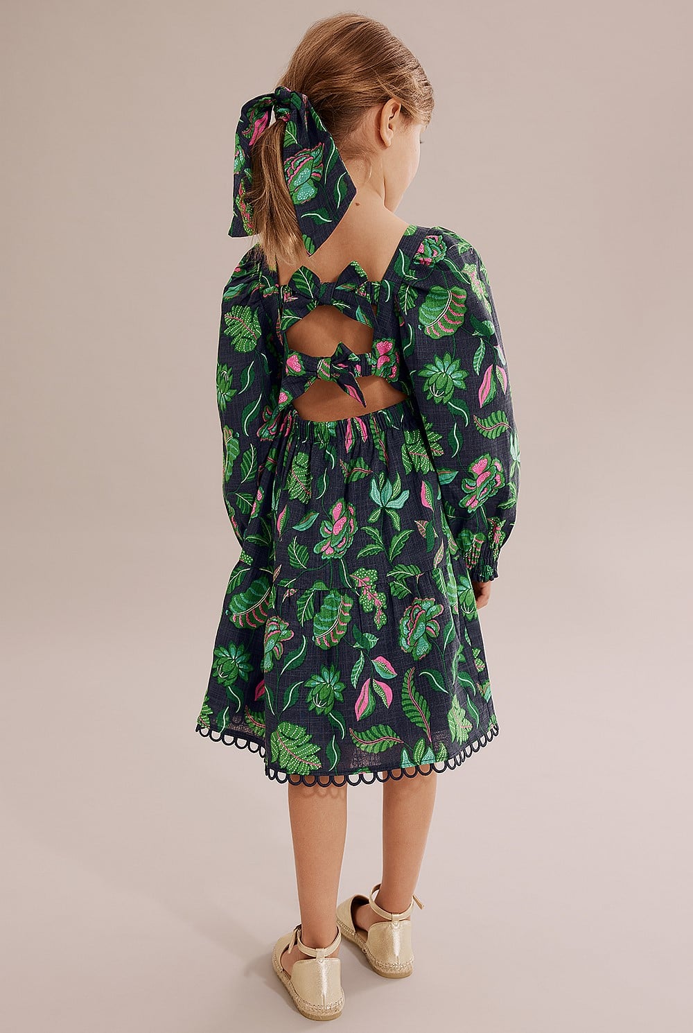 Navy Multi Floral Dress - Dresses | Country Road