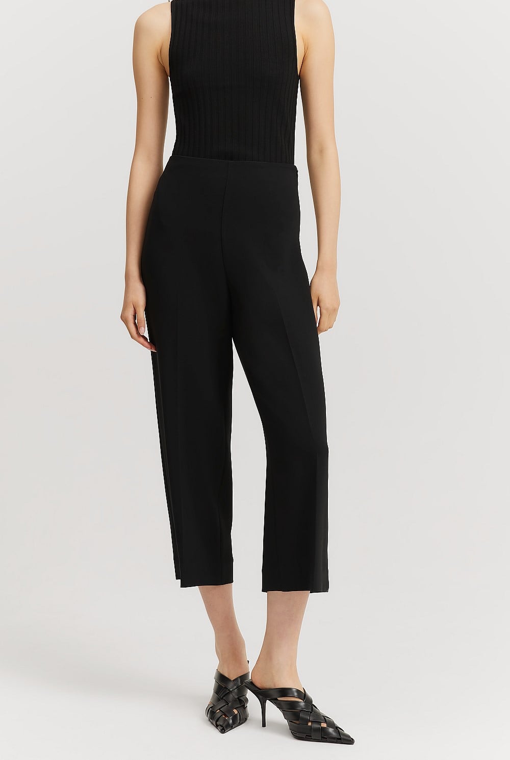 Black Soft Tailored Culotte - Pants | Country Road