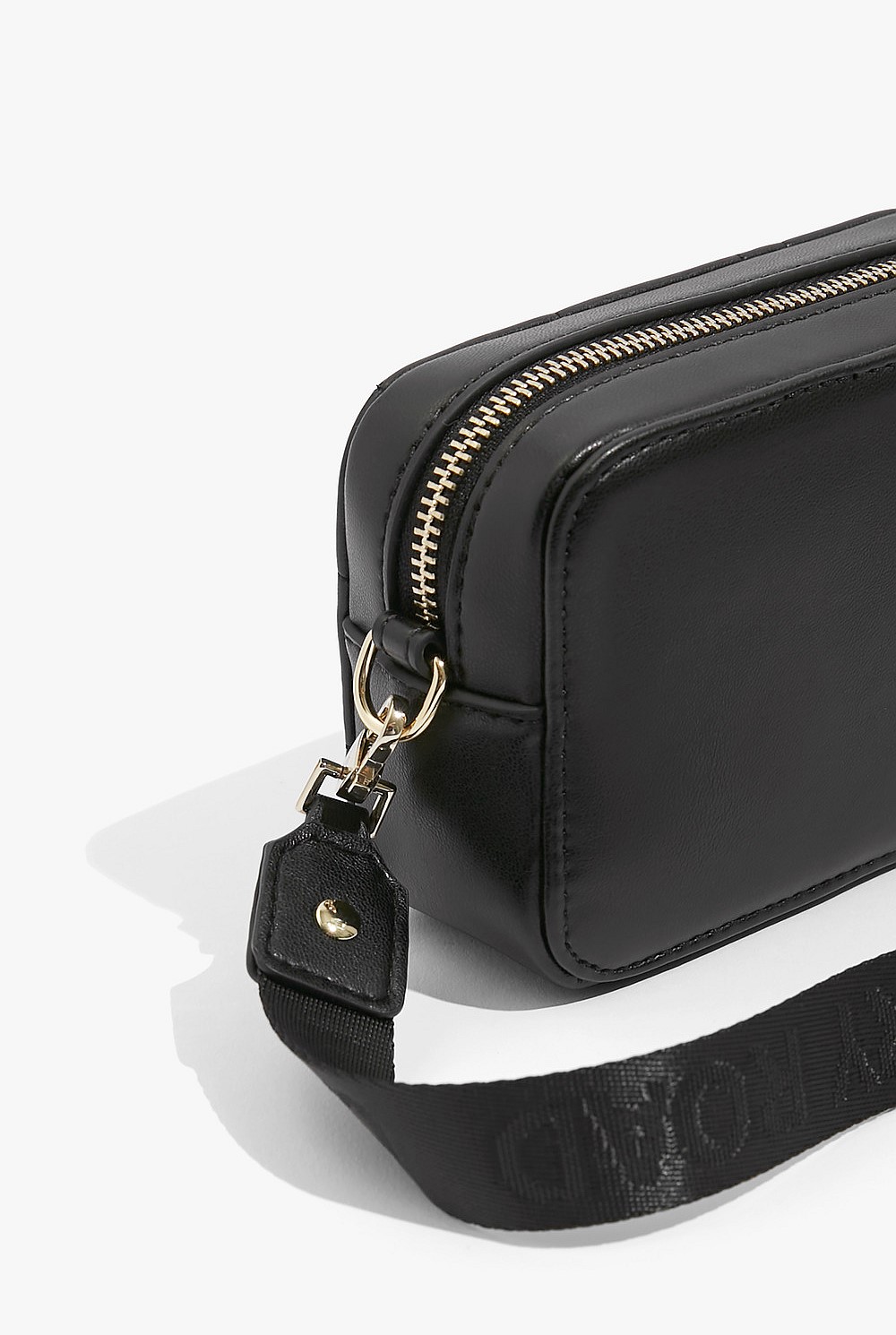 Black Quilted Logo Bag - New Logo | Country Road