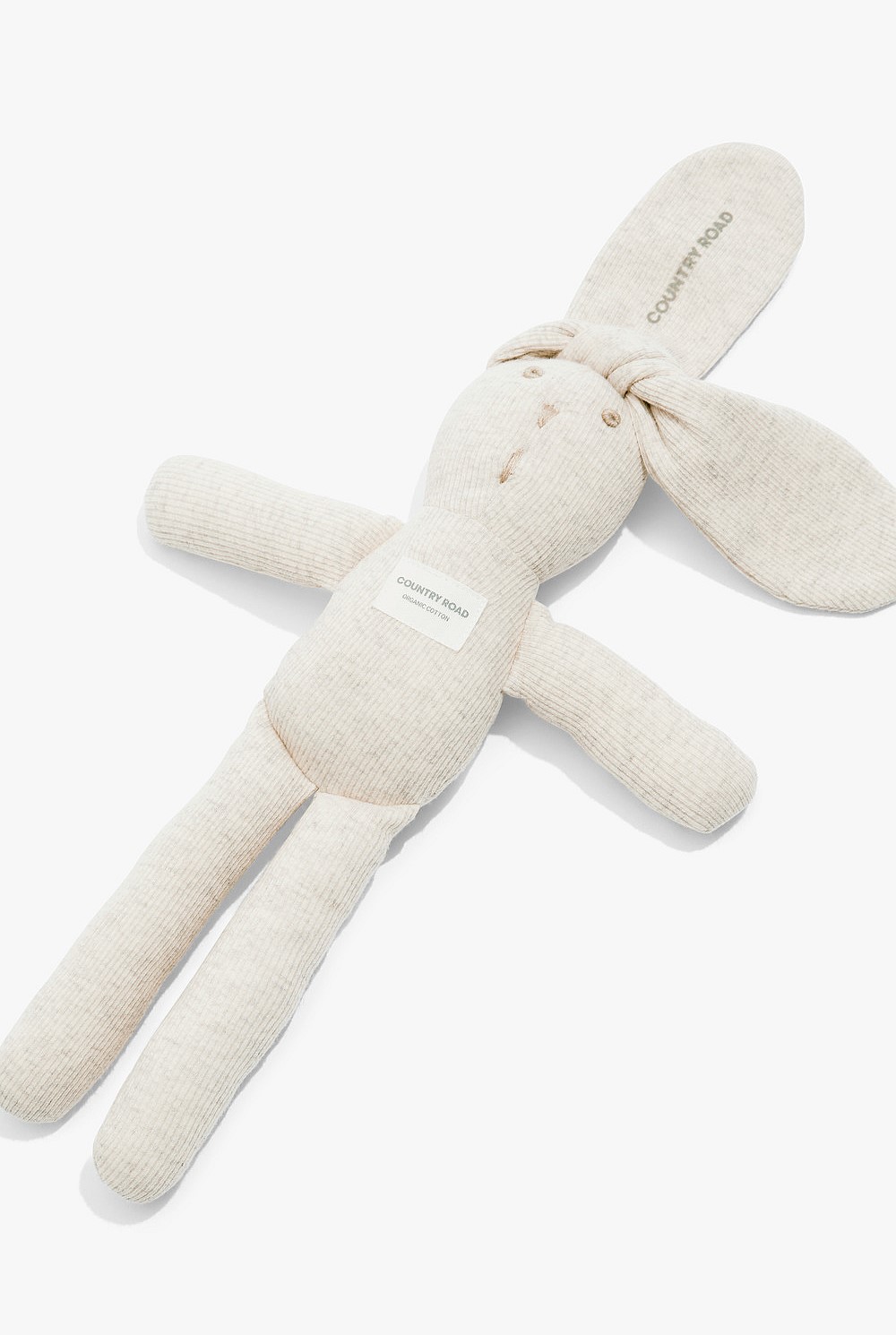 Oatmeal Marle Unisex Organically Grown Cotton Rib Bunny