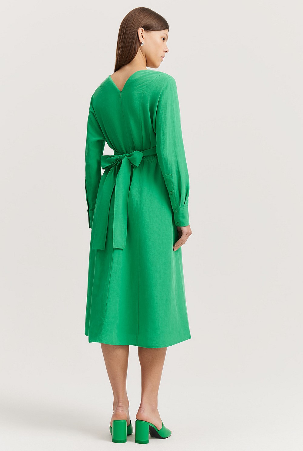 slim fit dress slacks Hunter Green Floral Tulle Maxi Dress with Criss Cross Back