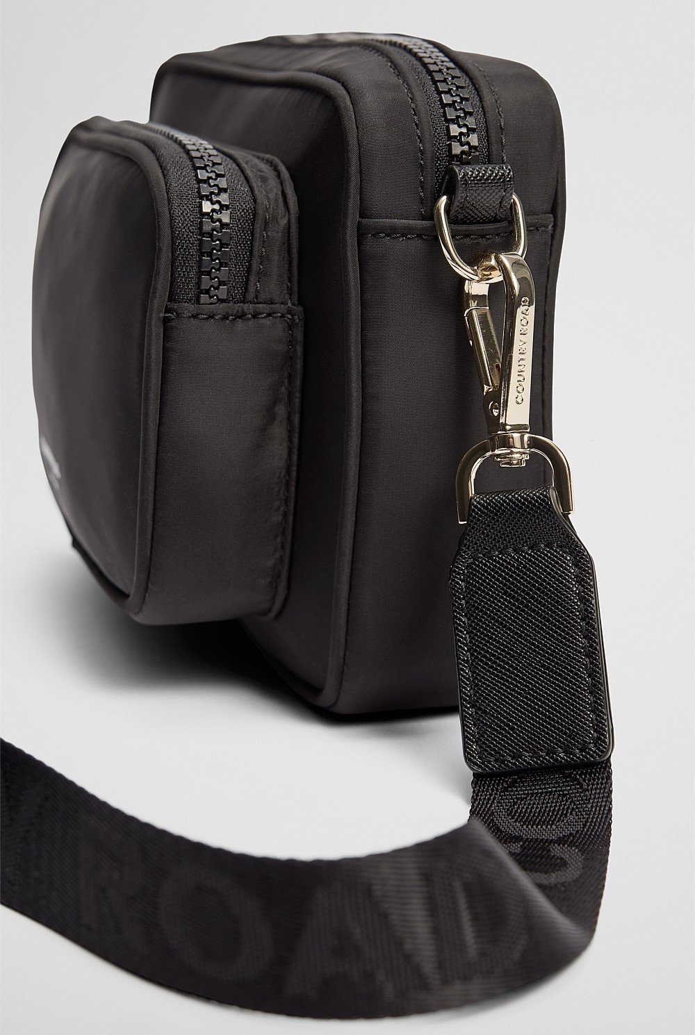 Black Recycled Polyester Mini Soft Crossbody Bag Bags Country Road - Main Image