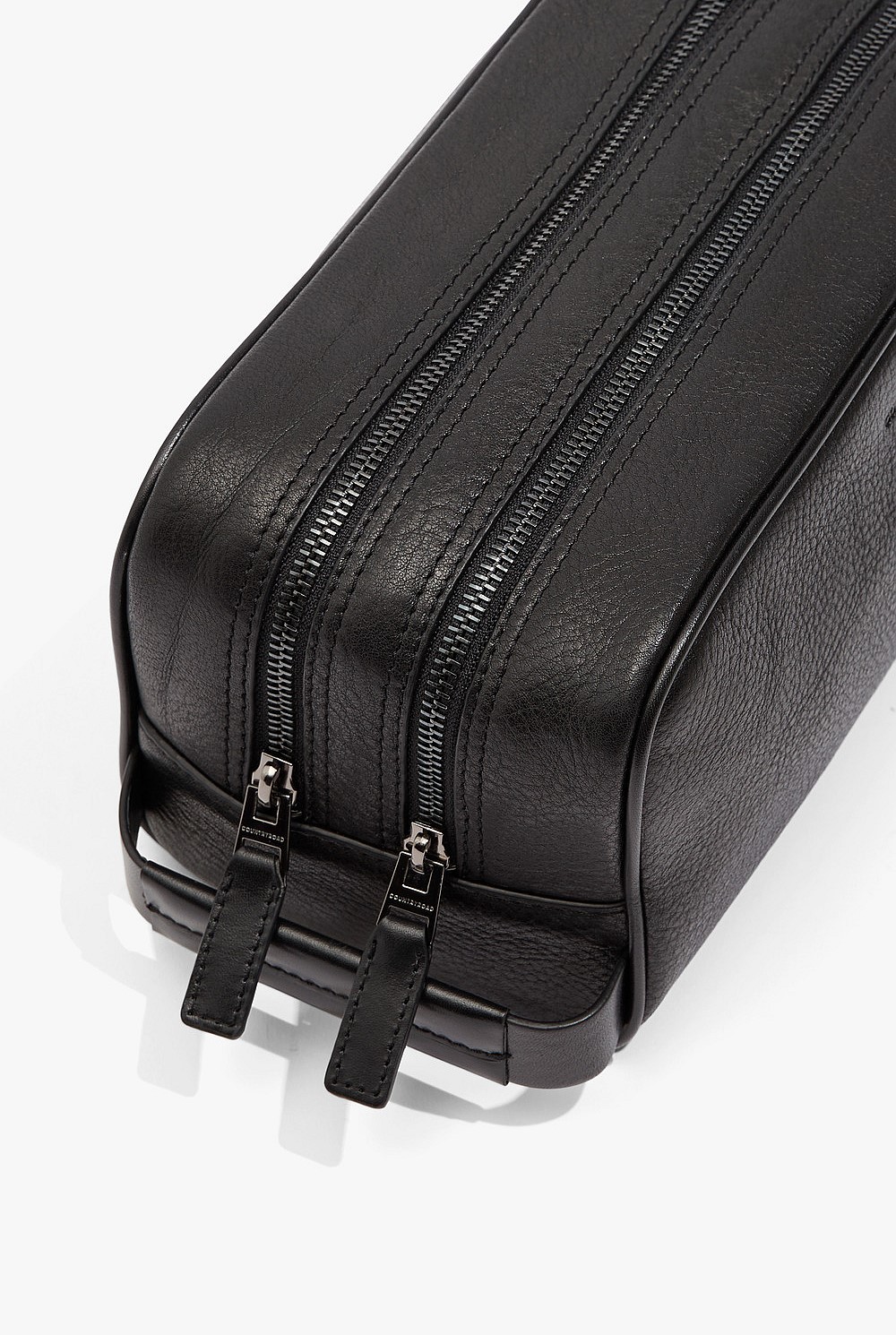 Black Large Leather Wash Bag Bags Country Road