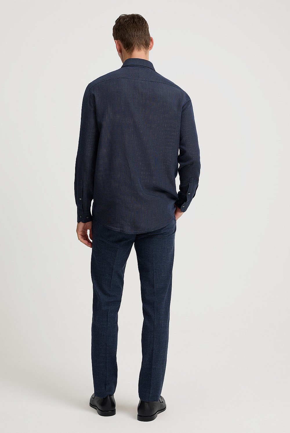 Ink Tailored Fit Check Shirt - Business Shirts | Country Road