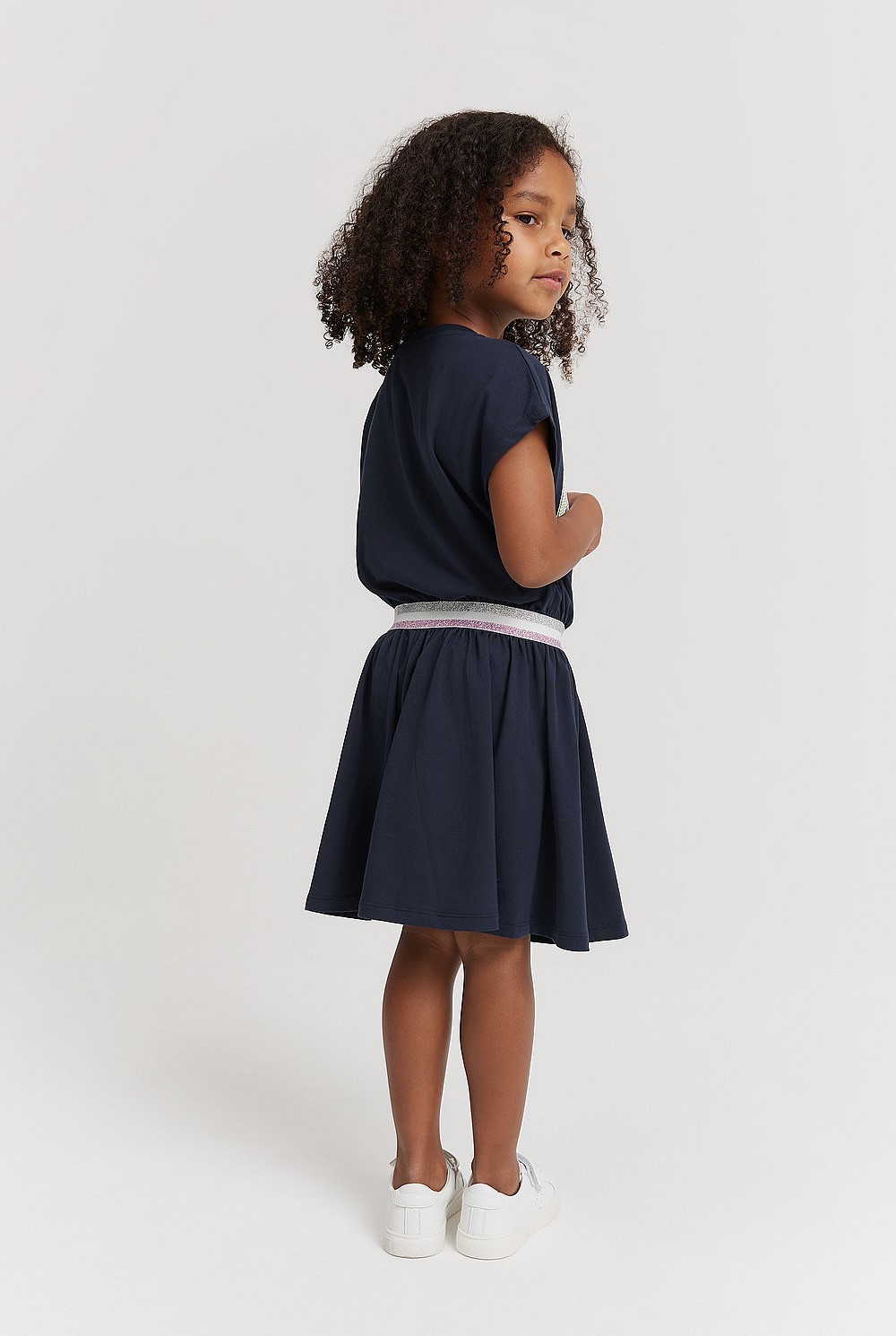 white christmas dresses T-Shirt Dress - Navy main image 0