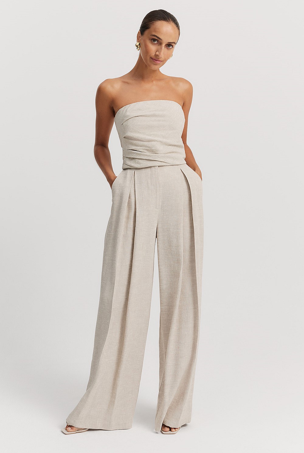 トップス andmary Bruna pants set up ivory ANDMARY】Bruna pants set up