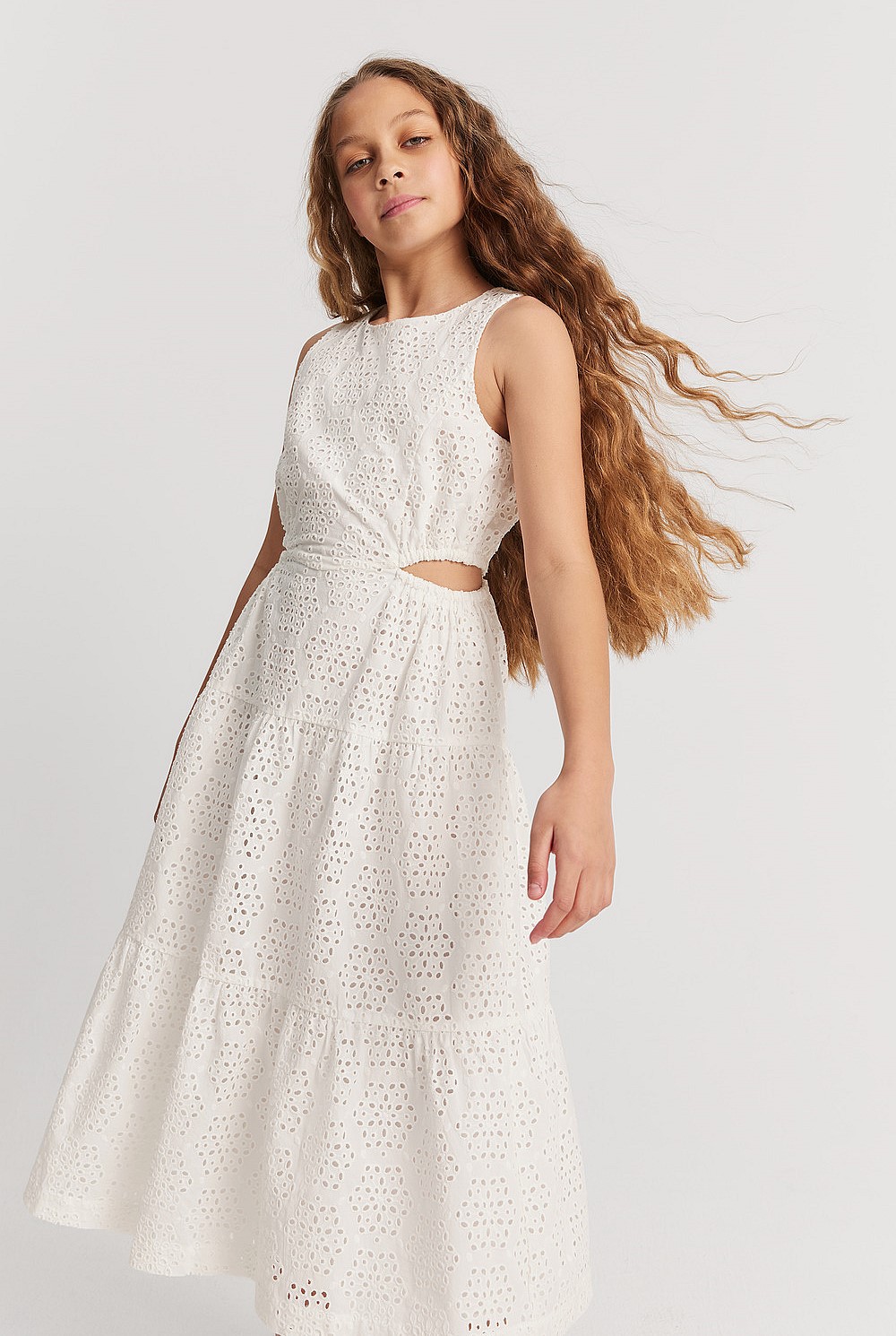 Teen Embroidered Tier Midi Dress - Dresses | Country Road