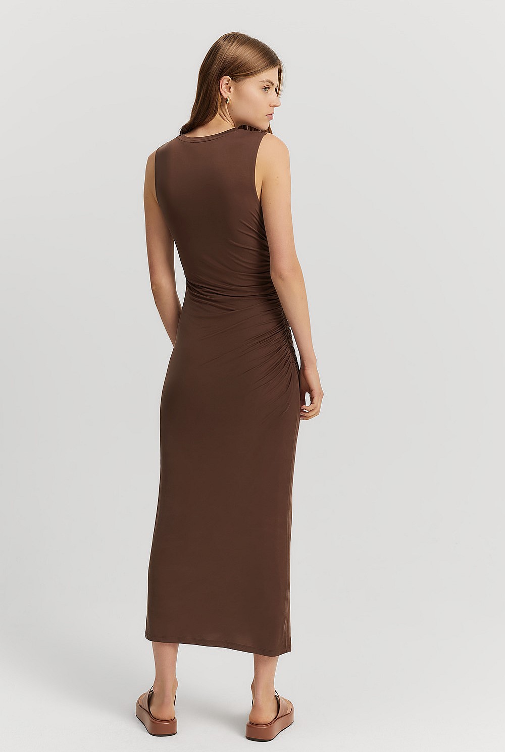 white halter dress - maxi White Halter Backless Maxi Cabo Dress XL main image 1
