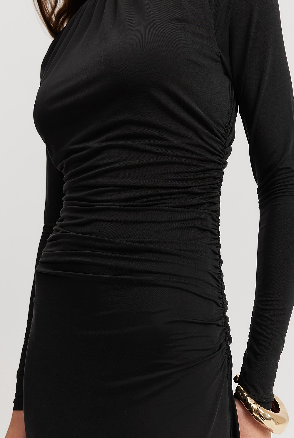Black Cupro Jersey Dress - Work | Country Road Black Cupro Jersey Dress - Work | Country Road