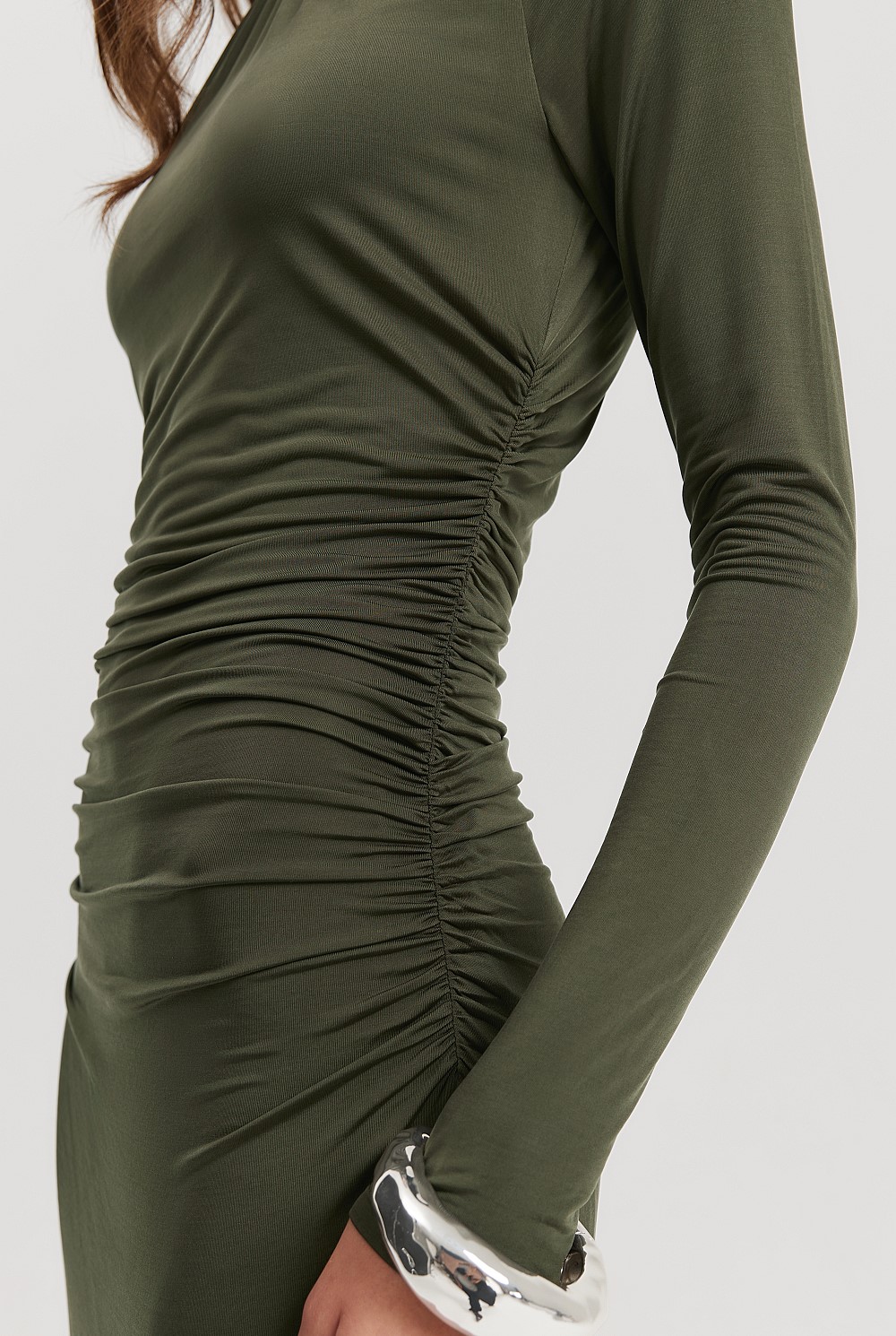 Hunter Green Cupro Jersey Dress - Work | Country Road Hunter Green Cupro Jersey Dress - Work | Country Road