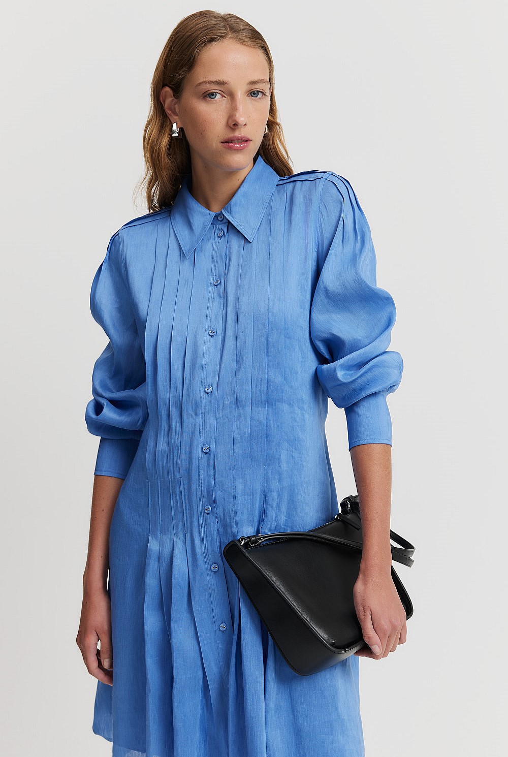 country road pleat mini dress