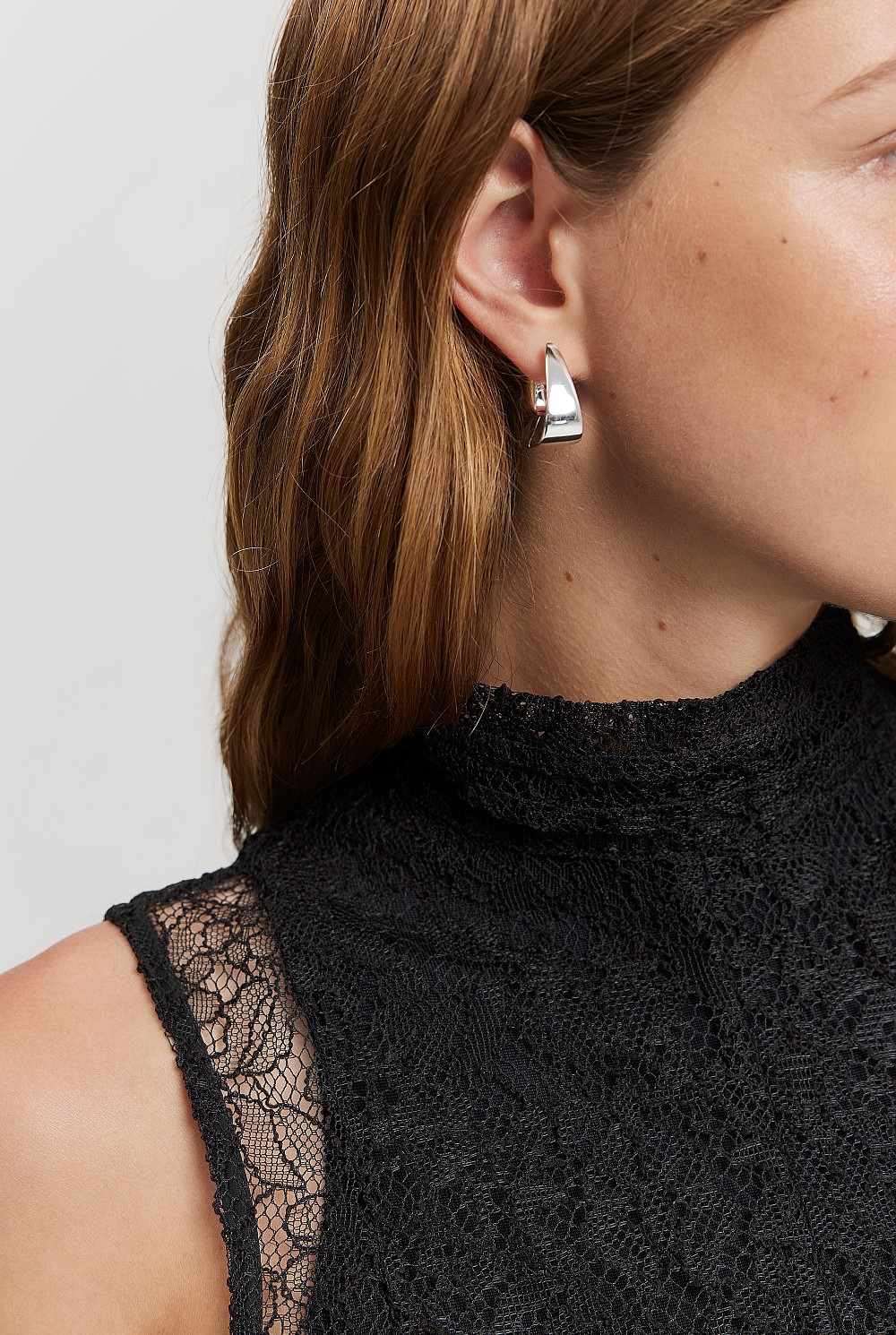 floral lace detail dress Dress with floral lace – Ellie Dresses main image 0