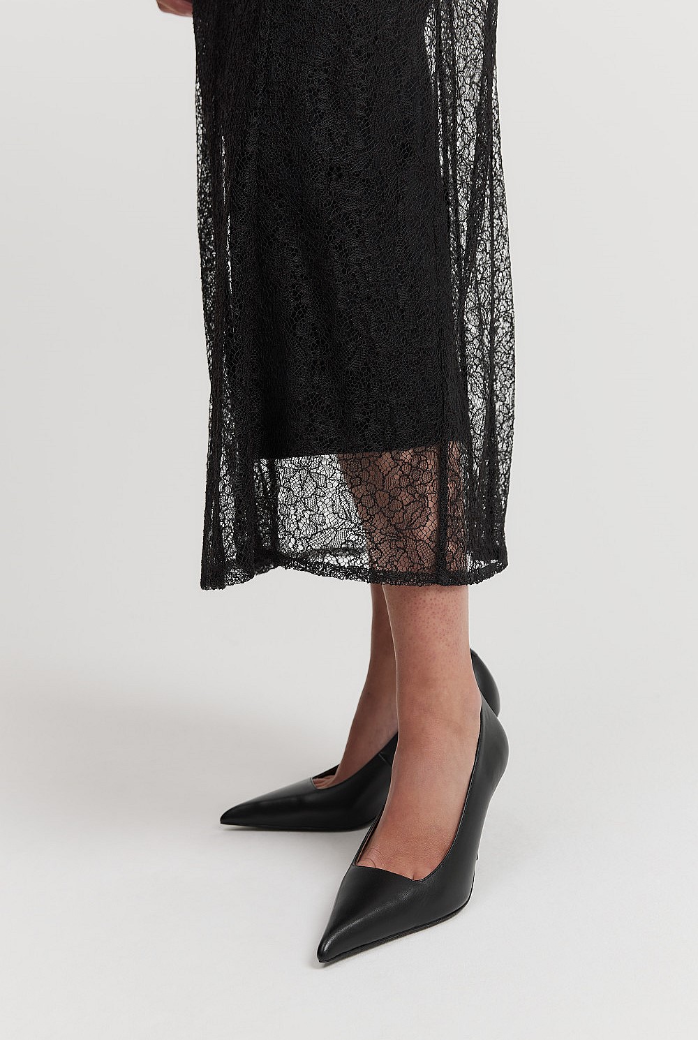Black Lace Midi Dress - Dresses | Country Road Black Lace Midi Dress - Dresses | Country Road