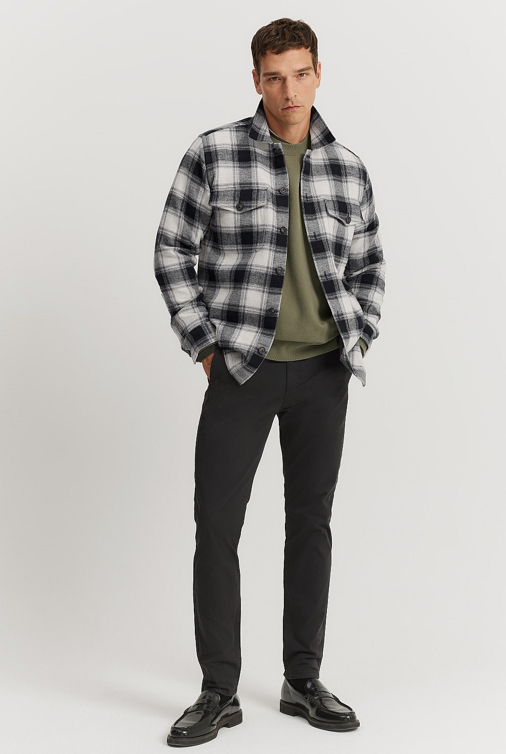 RR　deres double layered shirt jacket Double Layer Shirt | The Webster