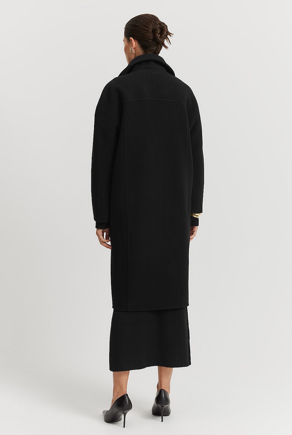 Black Cocoon Coat - Jackets & Coats | Country Road