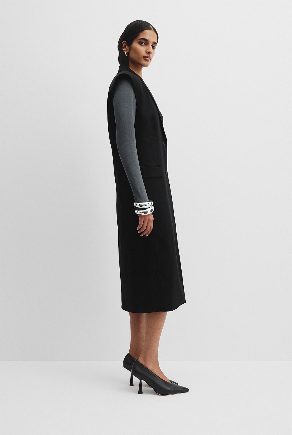 Black Maxi Vest - Jackets & Coats | Country Road