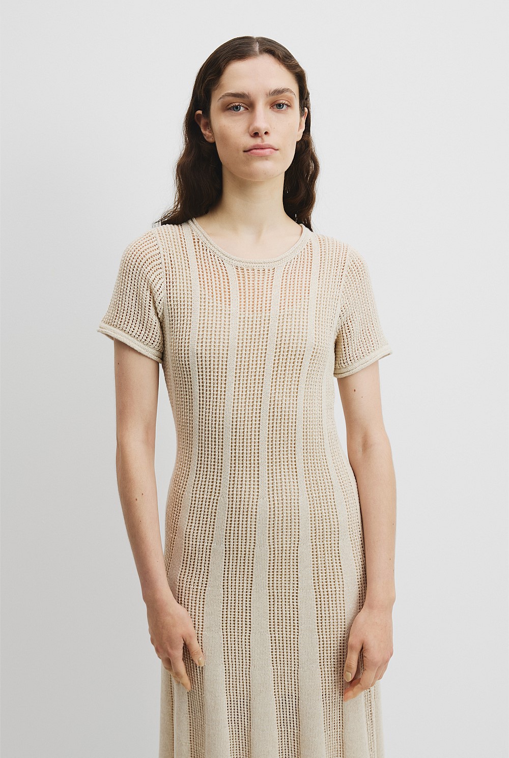 Sand Textured Knit Dress - Knitwear | Country Road Sand Textured Knit Dress - Knitwear | Country Road