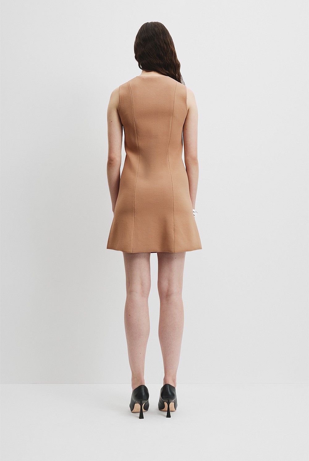 Blush Pink Compact Knit Vest Dress - Dresses | Country Road