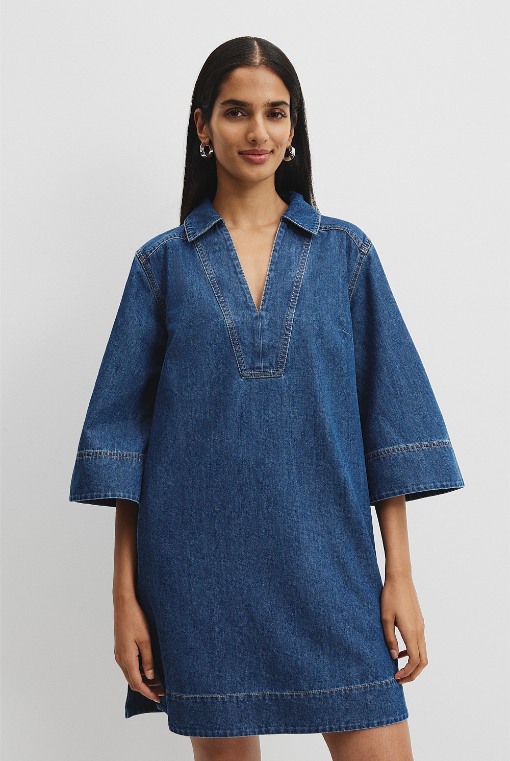 blue popover dress Maddy Popover Dress main image 0
