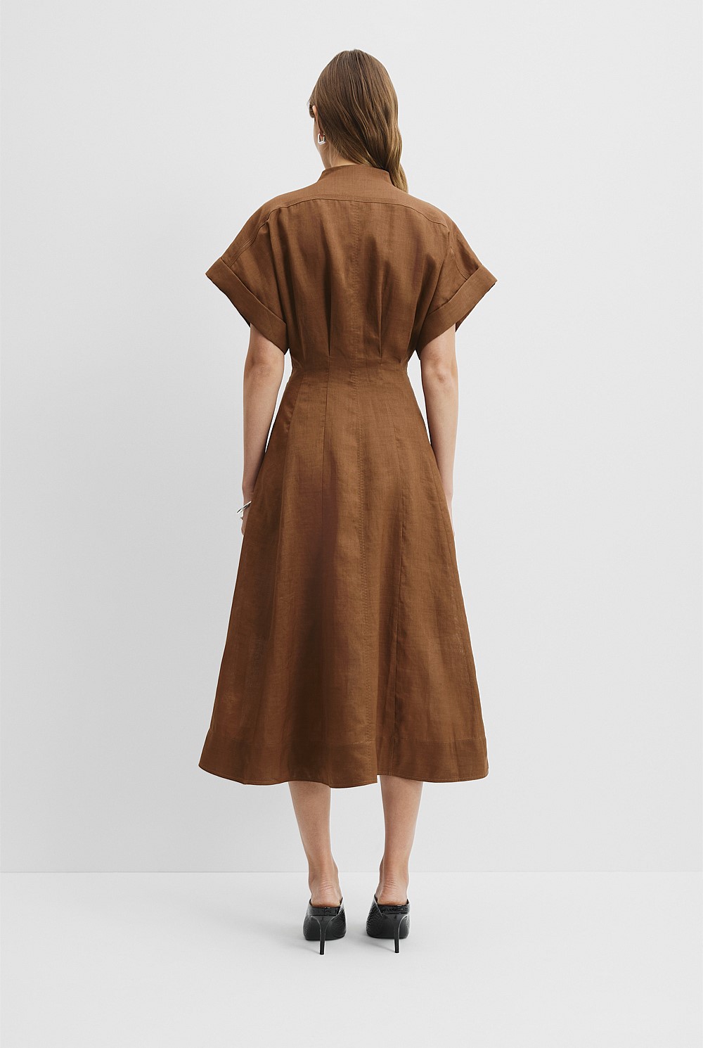 corset draped midi dress LULU Asymmetric Drape Midi Corset Dress