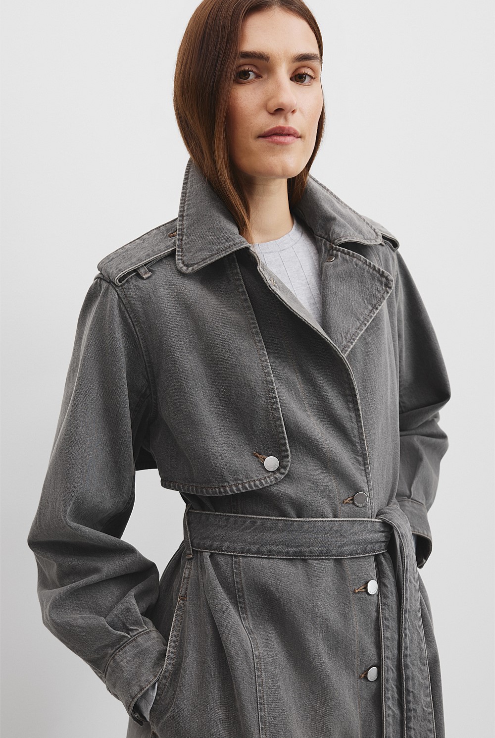 ジャケット・アウター Bedsidedrama Denim Trench Coat 2164018.55Z4_front