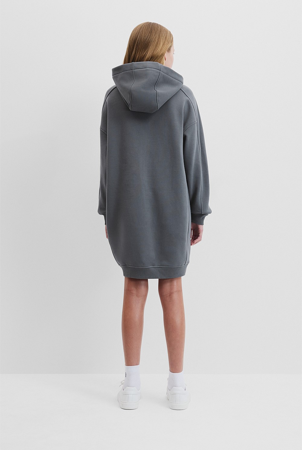 Teen Cotton Blend Logo Hooded Sweat Dress - Dresses | Country Road