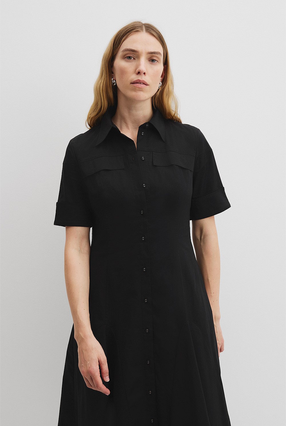 short dress Amelita Suiting Halter Mini Dress / Black | MESHKI