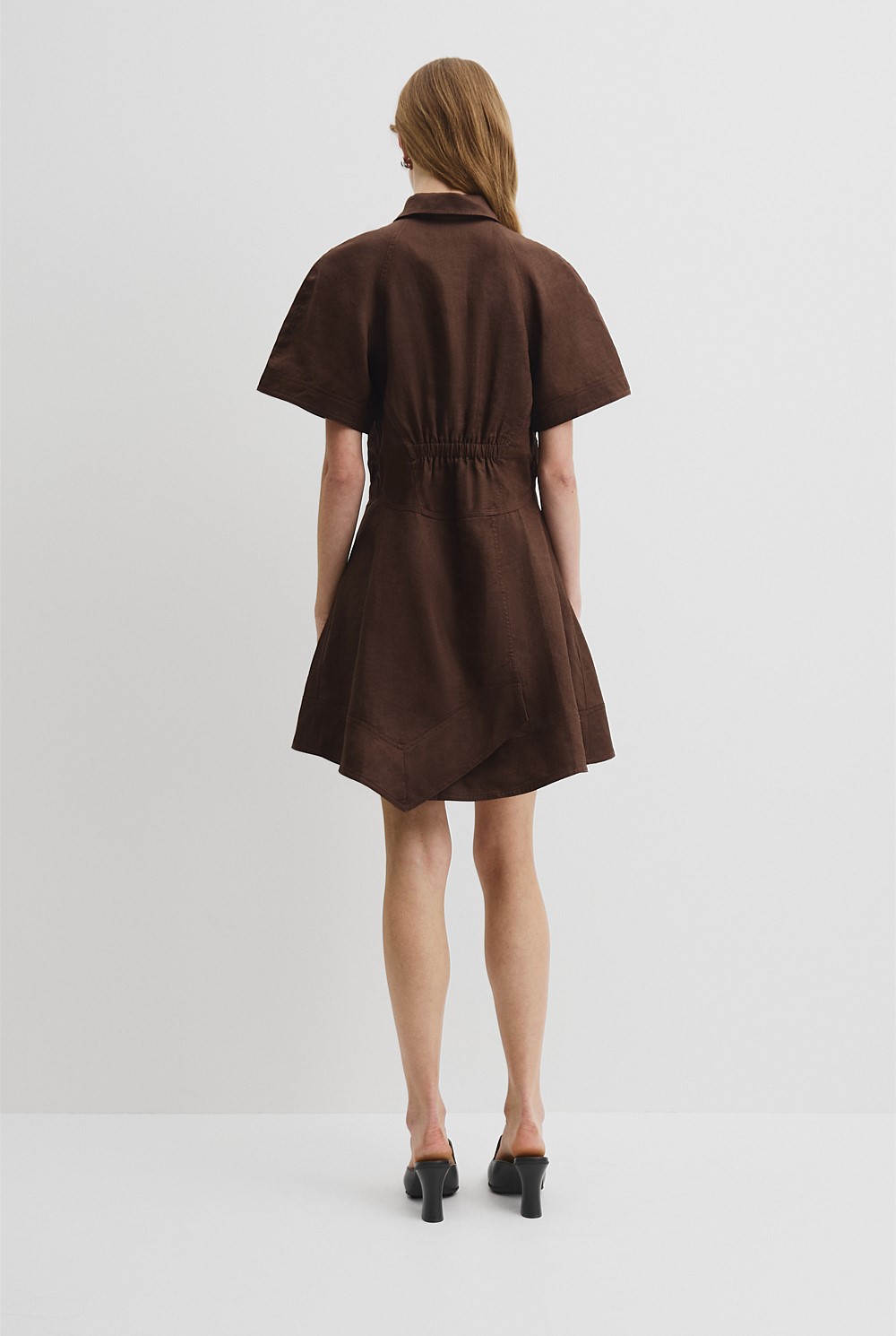 Cocoa Asymmetric Hem Mini Dress - Event | Country Road Cocoa Asymmetric Hem Mini Dress - Event | Country Road