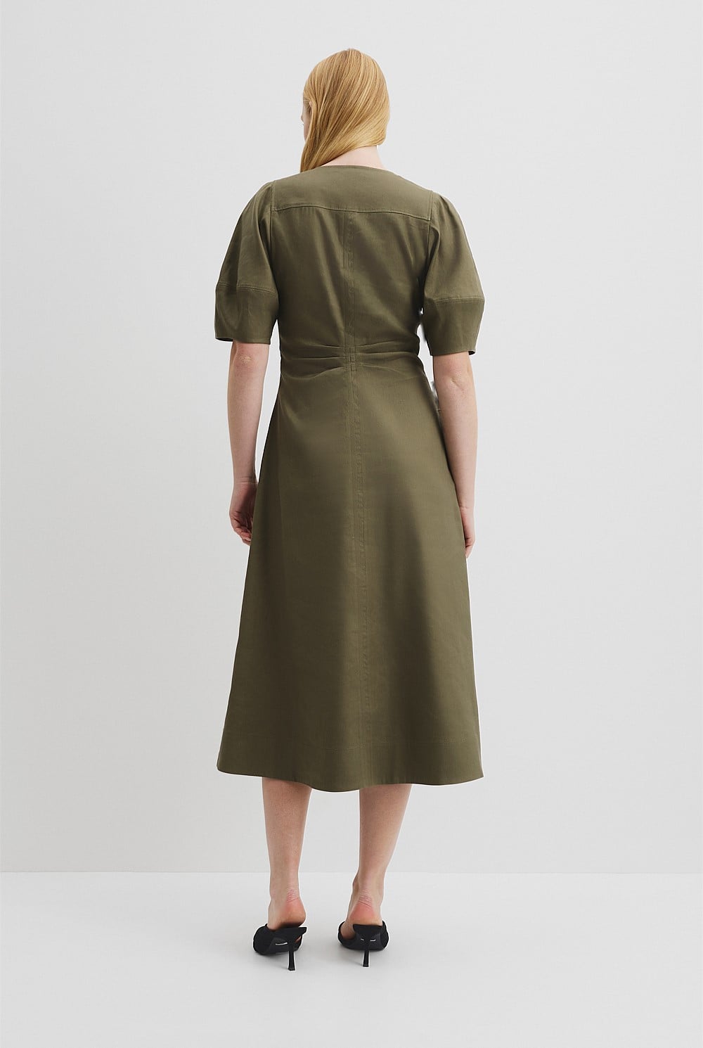slim fit dress slacks Wine Long Sleeves Fit and Flare Wrap Maxi Dress with Lace Belt for Wom main image 0