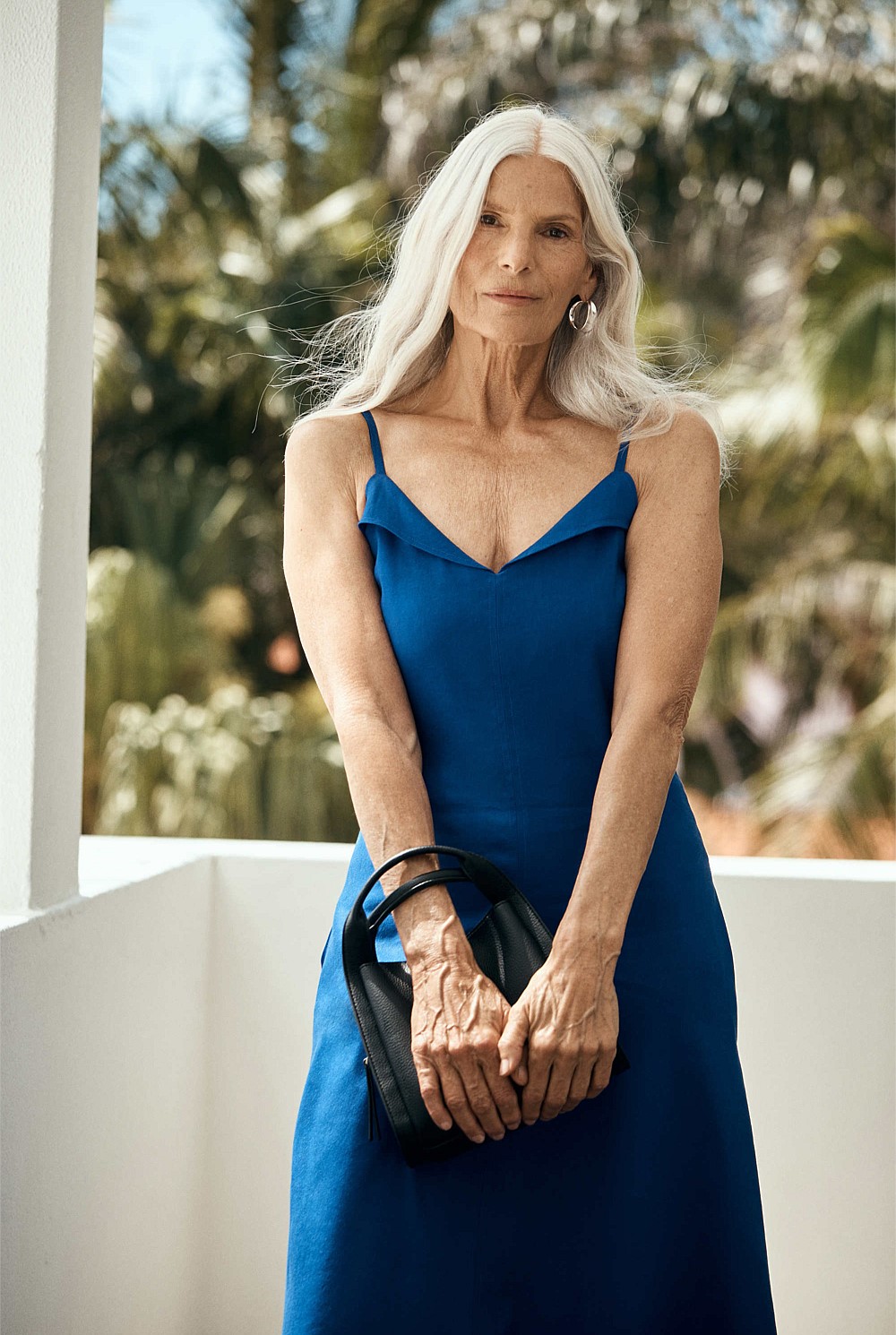 blue country road dress Country Road - Sapphire Ruffle Maxi Dress (Size 14) – Goldie's main image 0