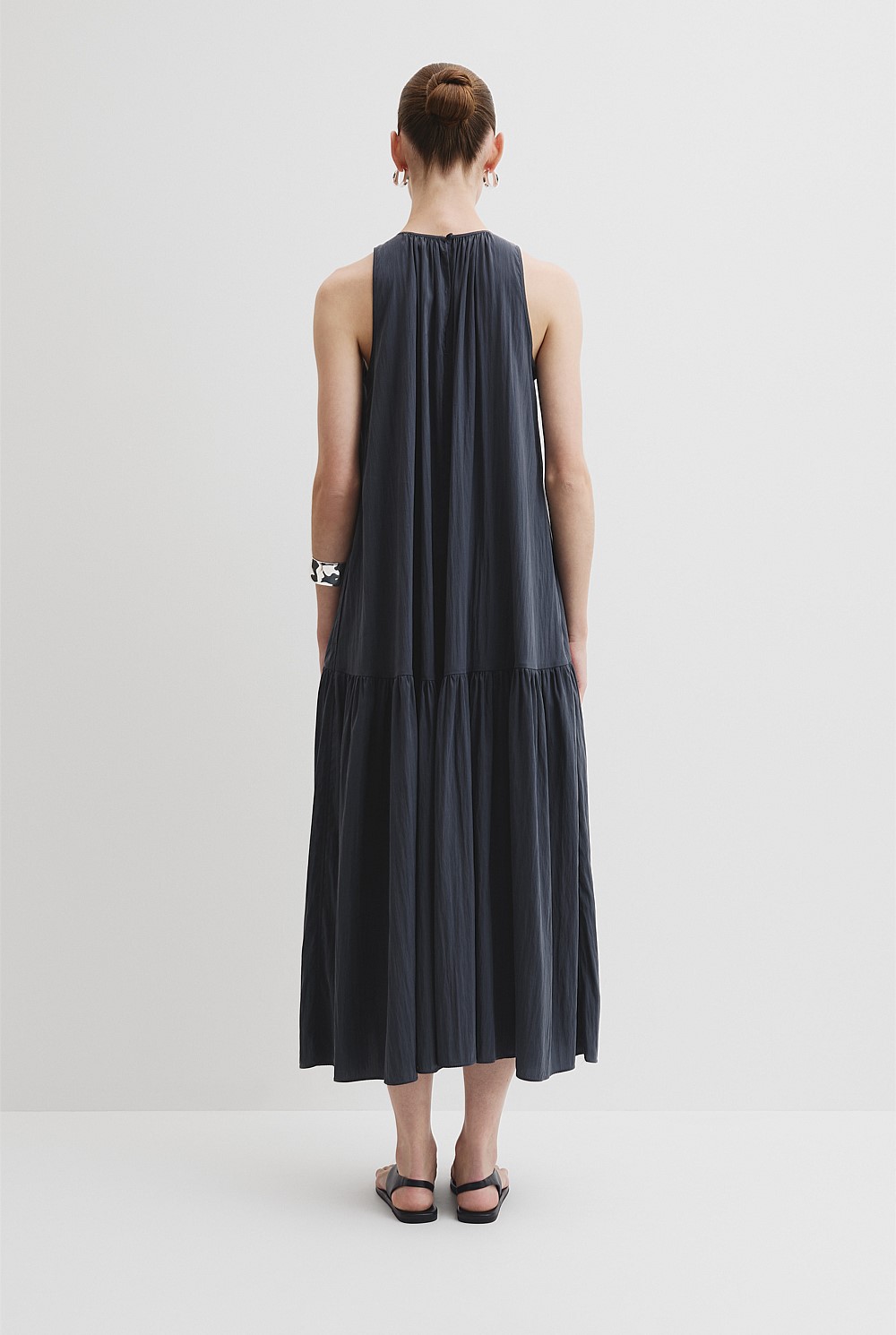 chinese dress ladies Adrianna Papell Floral Chiffon Trapeze Halter Gown