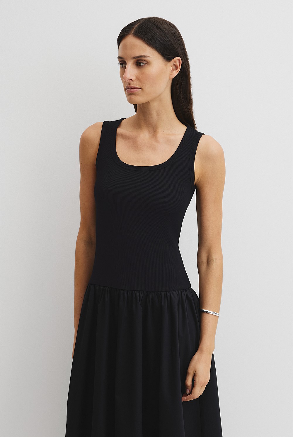 black leather dress plus size Marcella | Marvin Sleeveless Dress Red in Black | Women's Size Medium | Ponte