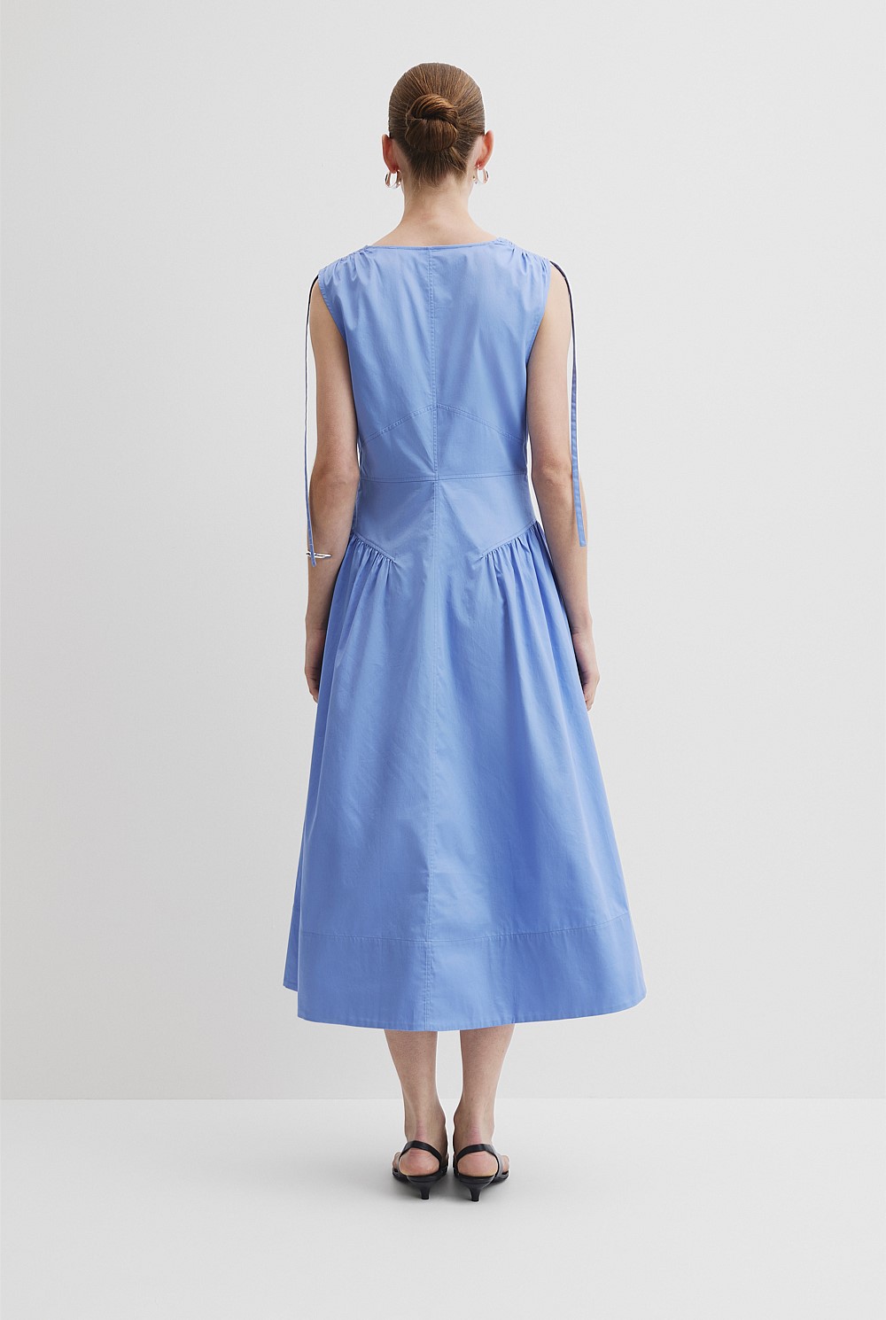 Cornflower Gathered Shoulder Midi Dress - Event | Country Road