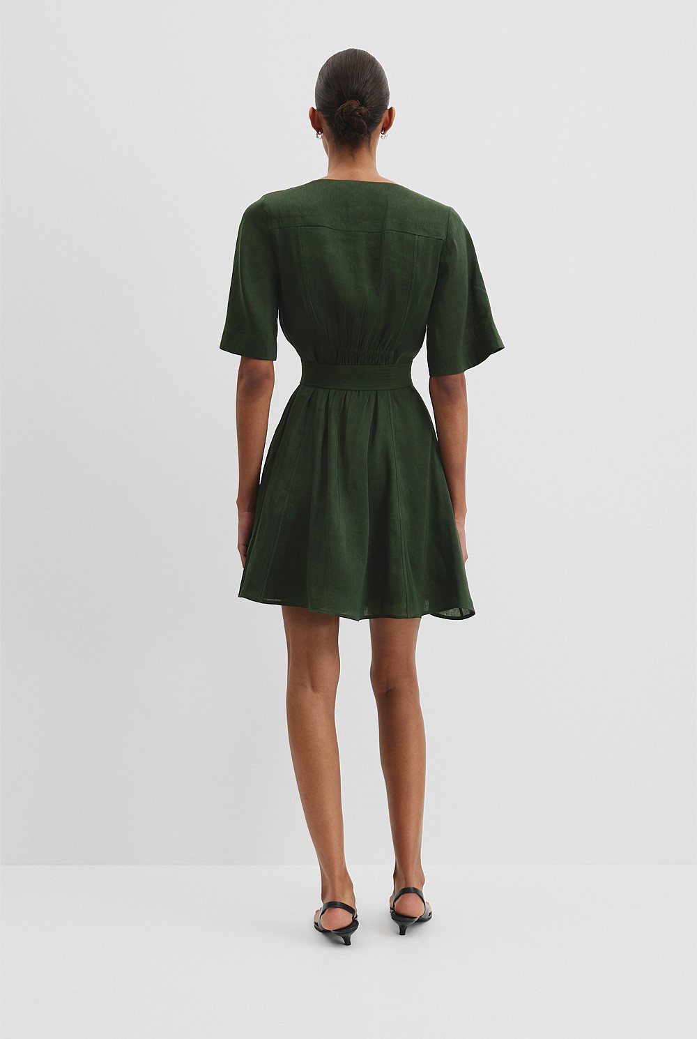 mesh layered dress House of S Blush Mesh-Layered Skater Dress