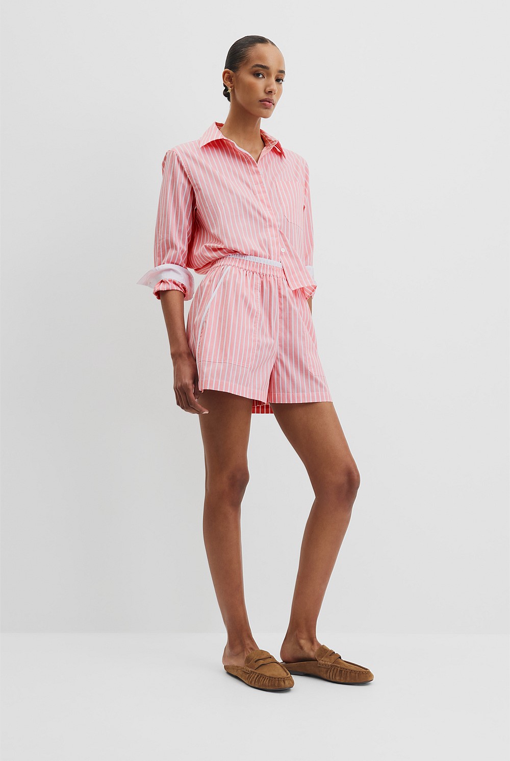 Cayenne Stripe Crop Stripe Shirt - Work | Country Road