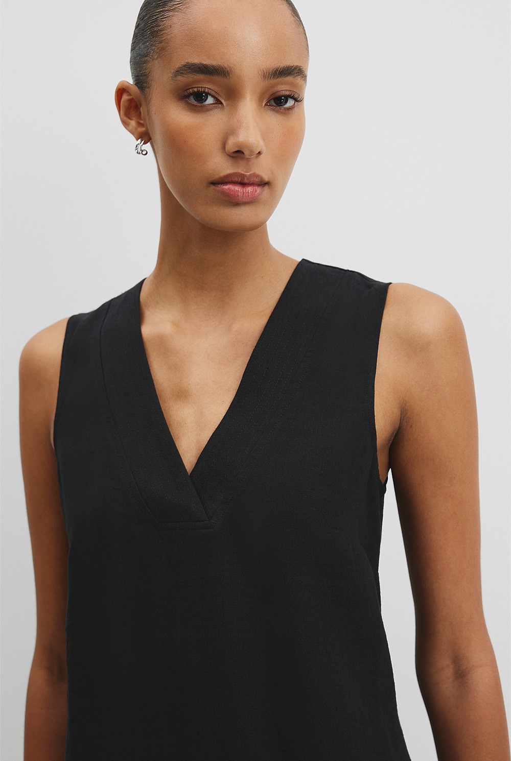 chinese dress ladies Amazon.com: Half Sleeve Dress Casual V Neck Cotton Linen Midi Dress Summer  Knee Length Shift Dresses Small Black : Sports & Outdoors main image 0